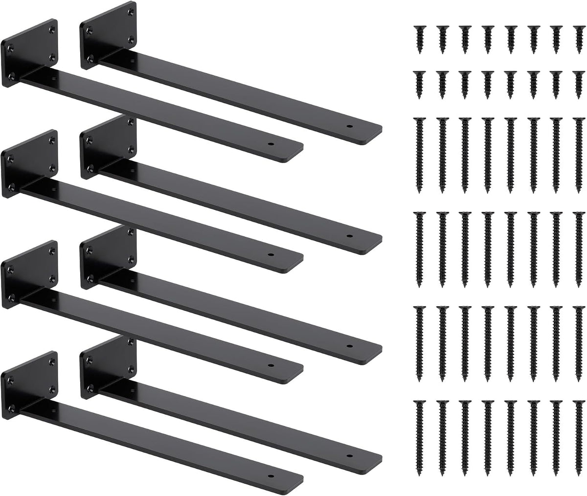 Heavy Duty Steel Shelf Brackets for Wall Mounted Shelves